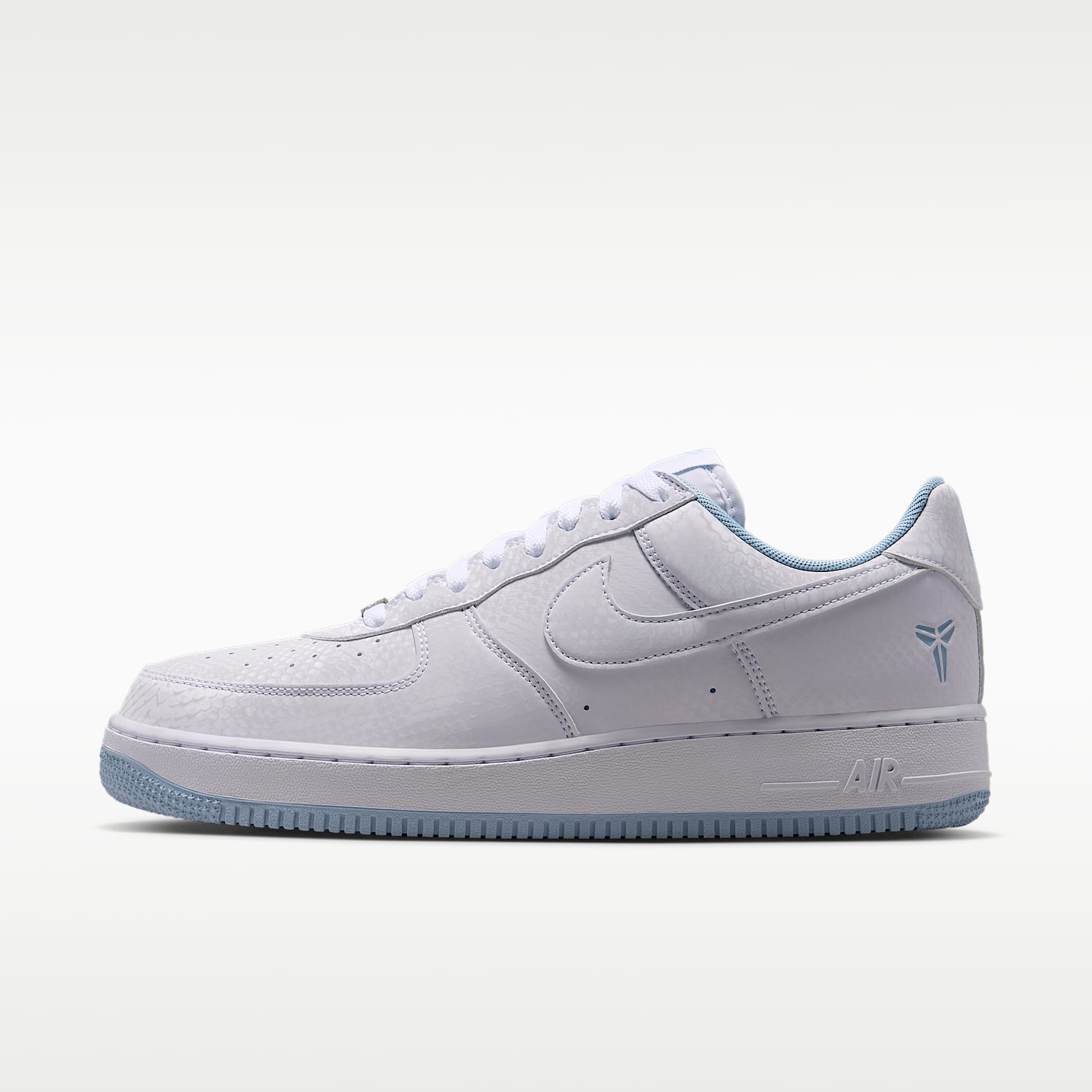 Kobe Air Force 1 Low Schuh (Herren) – Weiß/Armory Blue