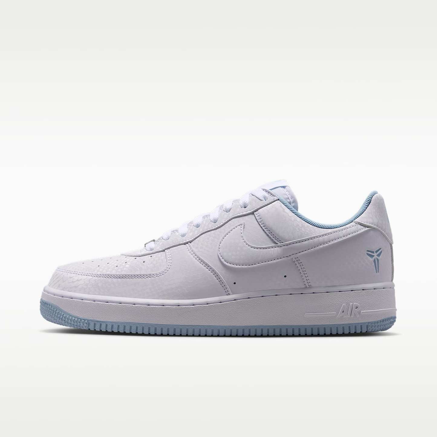Kobe Air Force 1 Low Schuh (Herren) – Weiß/Armory Blue