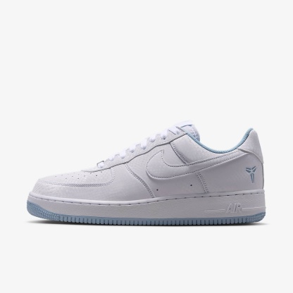 Kobe Air Force 1 Low Schuh (Herren) – Weiß/Armory Blue