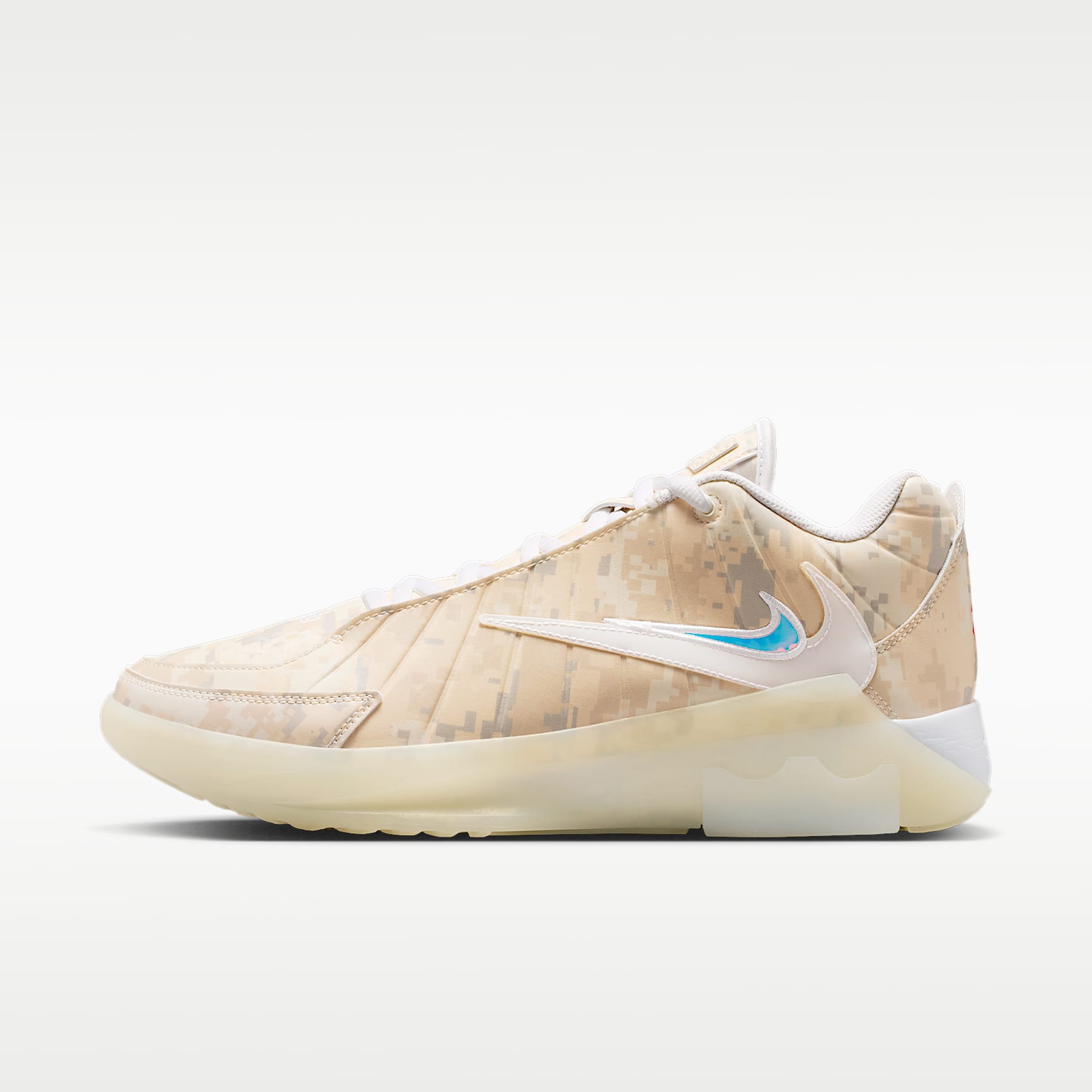 LeBron Witness 9 Basketballschuh – Pale Ivory/Sail/Light Orewood Brown/Weiß
