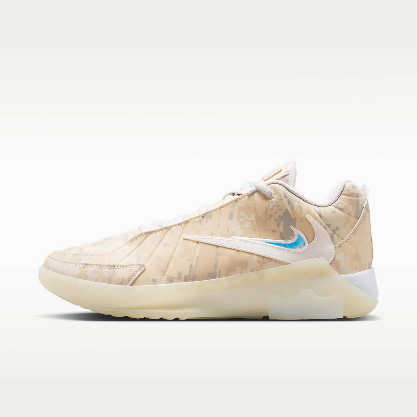 LeBron Witness 9 Basketballschuh – Pale Ivory/Sail/Light Orewood Brown/Weiß