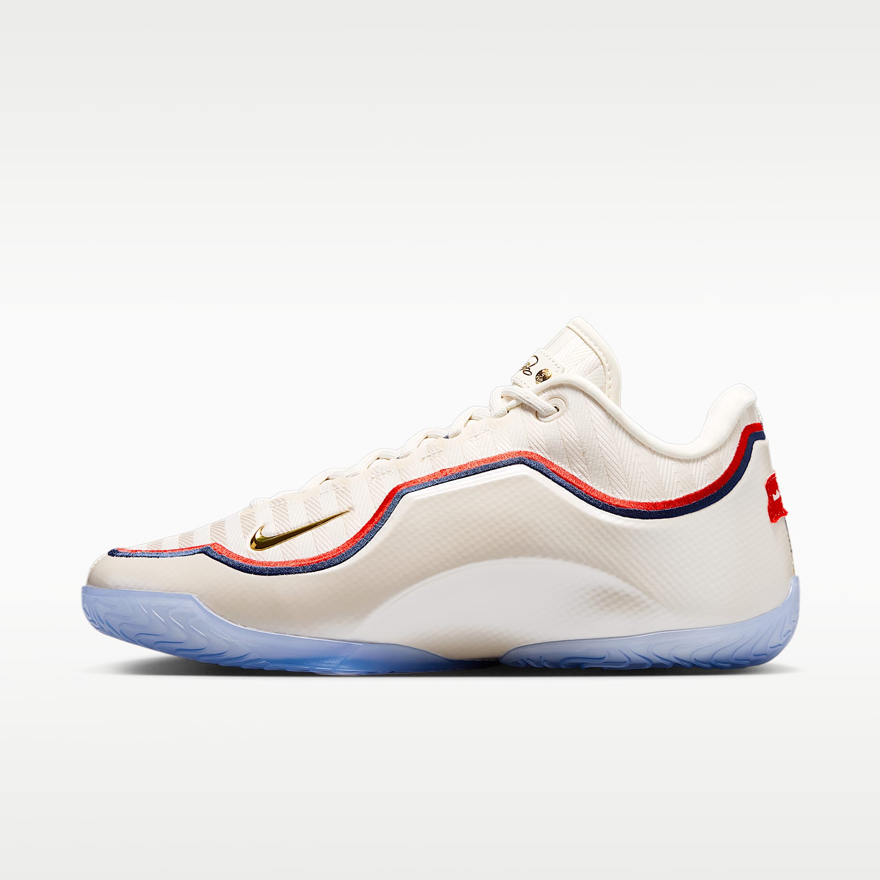 LeBron XXIII "Old Glory" Basketballschuh – Pale Ivory/University Red/Midnight Navy/Metallic Gold