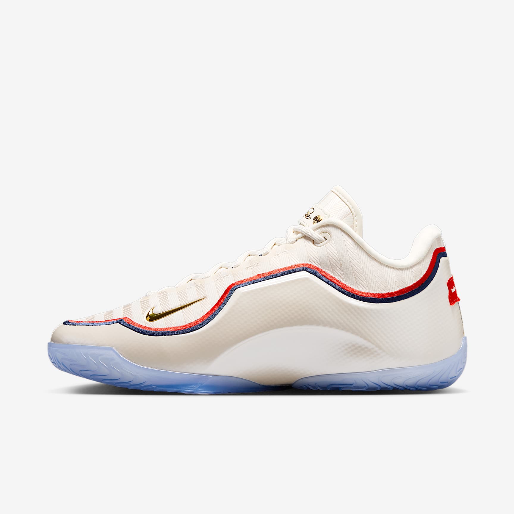 LeBron XXIII "Old Glory" Basketballschuh – Pale Ivory/University Red/Midnight Navy/Metallic Gold