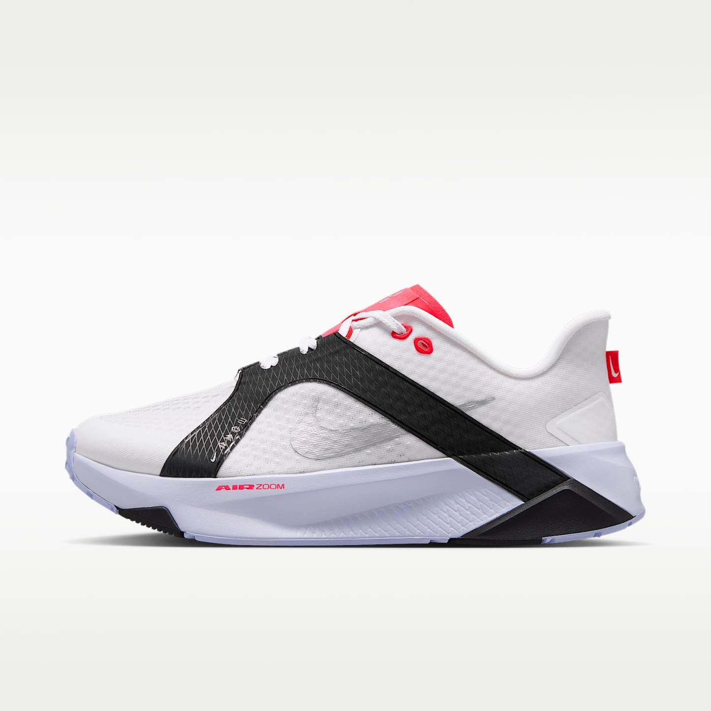 Nike Hybrid RN Trainingsschuh (Herren) – Weiß/Schwarz/Laser Crimson/Metallic Silver
