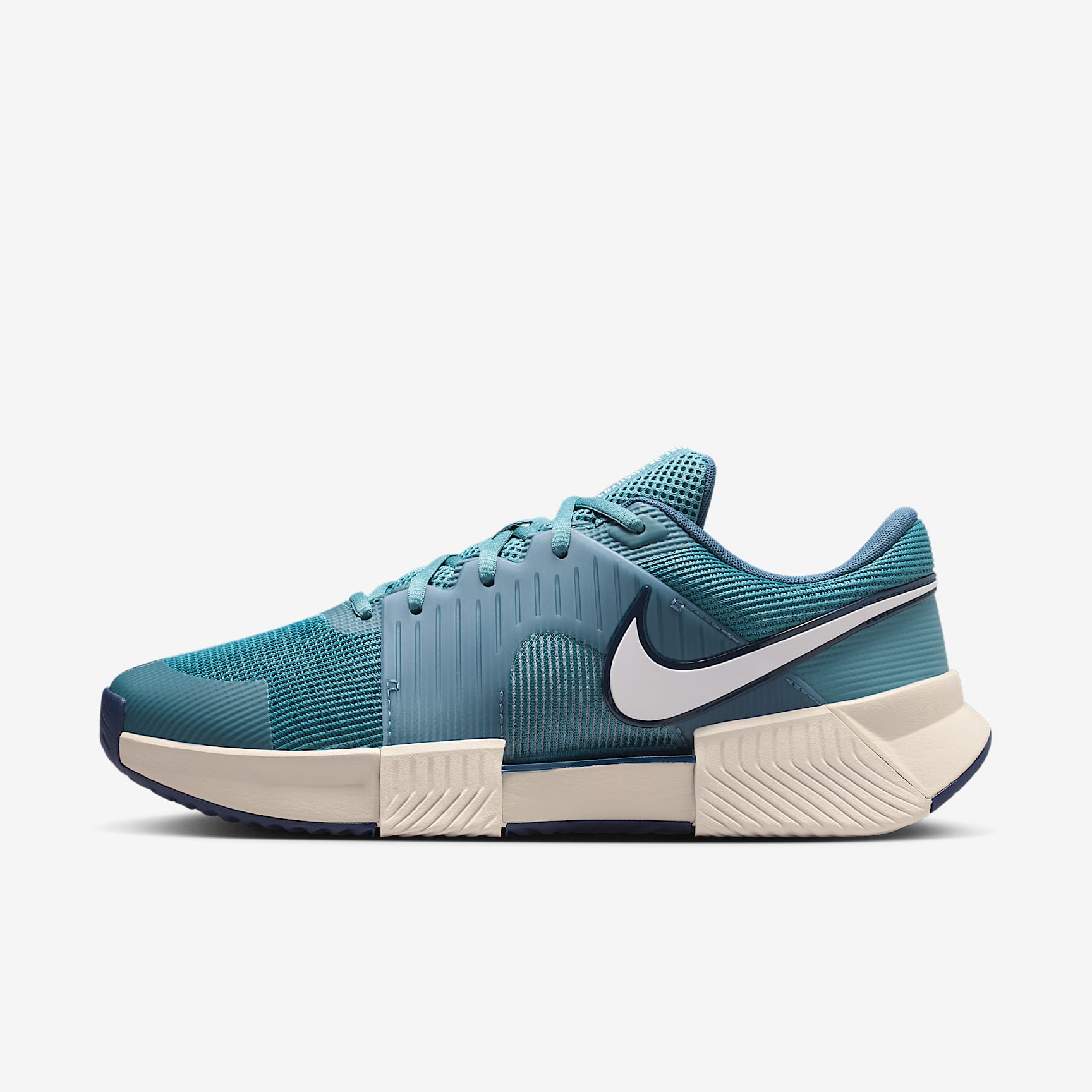 Nike GP Challenge 1.5 Tennisschuh für Sandplätze (Herren) – Smokey Blue/Light Bone/New Slate/Weiß