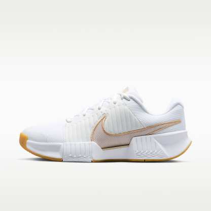 Nike GP Challenge Pro Herren-Tennisschuh für Hartplätze – Weiß/Summit White/Linen/Light Orewood Brown