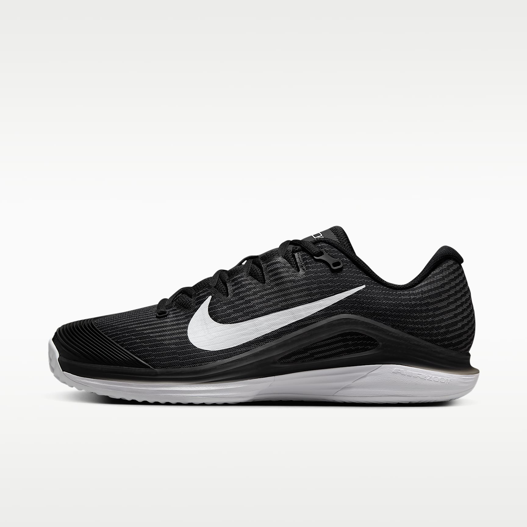 Nike Vapor 12 Clay Court Tennisschuh (Herren) – Schwarz/Dark Smoke Grey/Weiß