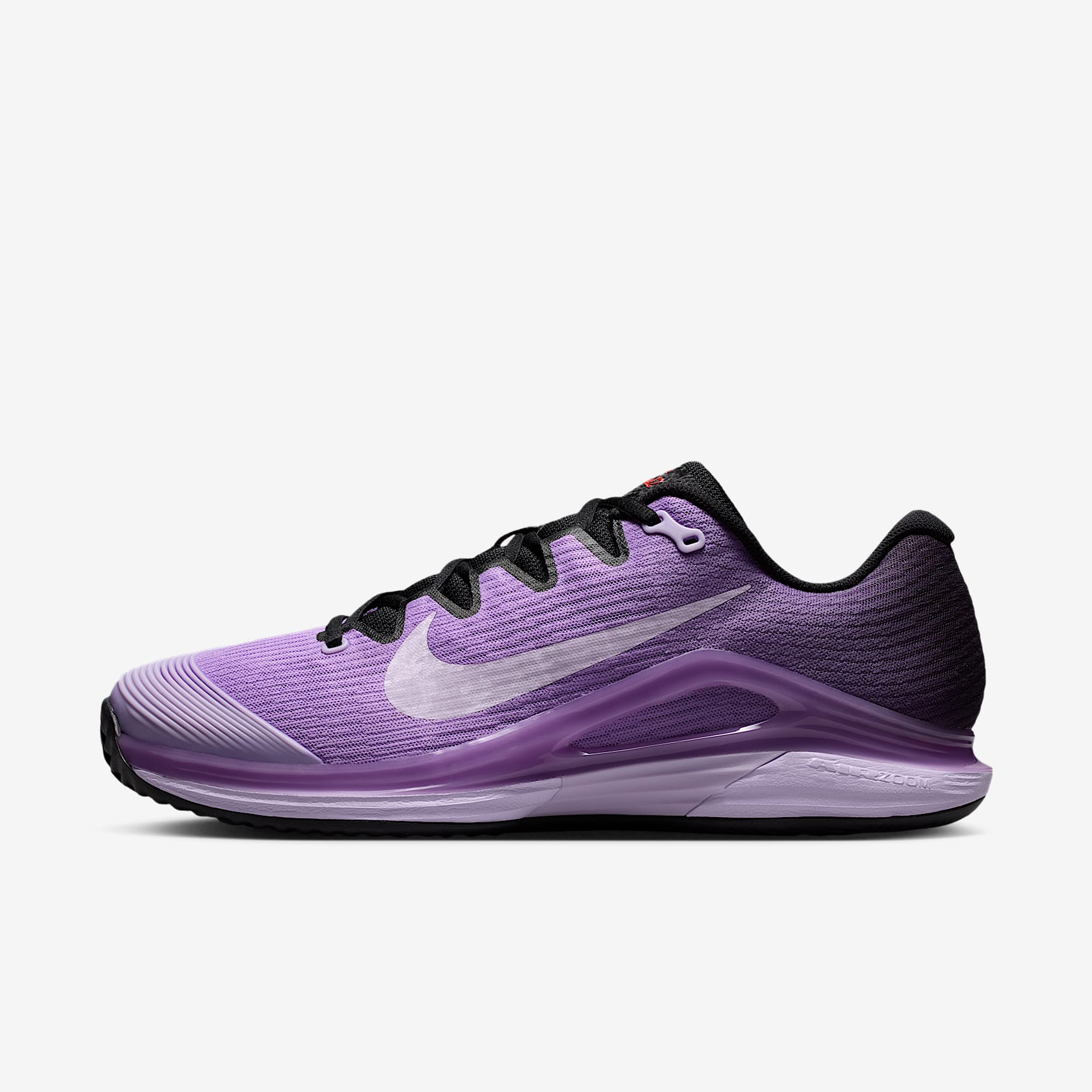 Nike Zoom Vapor 12 PRM Tennisschuhe für Clay Courts (Herren) – Bright Violet/Schwarz/Infrared 23/Violet Mist