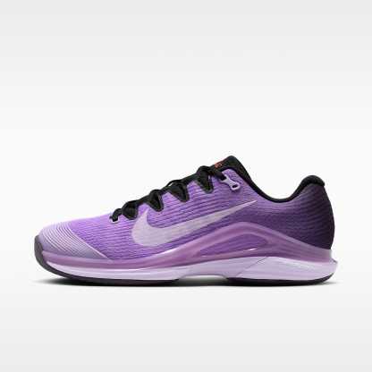Nike Vapor 12 Tennisschuh für Hartplätze (Herren) – Bright Violet/Schwarz/Infrared 23/Violet Mist