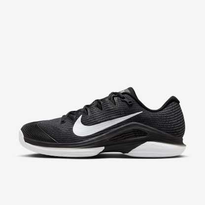 Nike Vapor 12 Tennisschuh für Hartplätze (Herren) – Schwarz/Dark Smoke Grey/Weiß