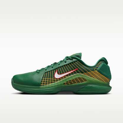 Nike Vapor 12 Hypersmash Tennisschuh für Hartplätze (Herren) – Gorge Green/University Red/University Gold/Weiß