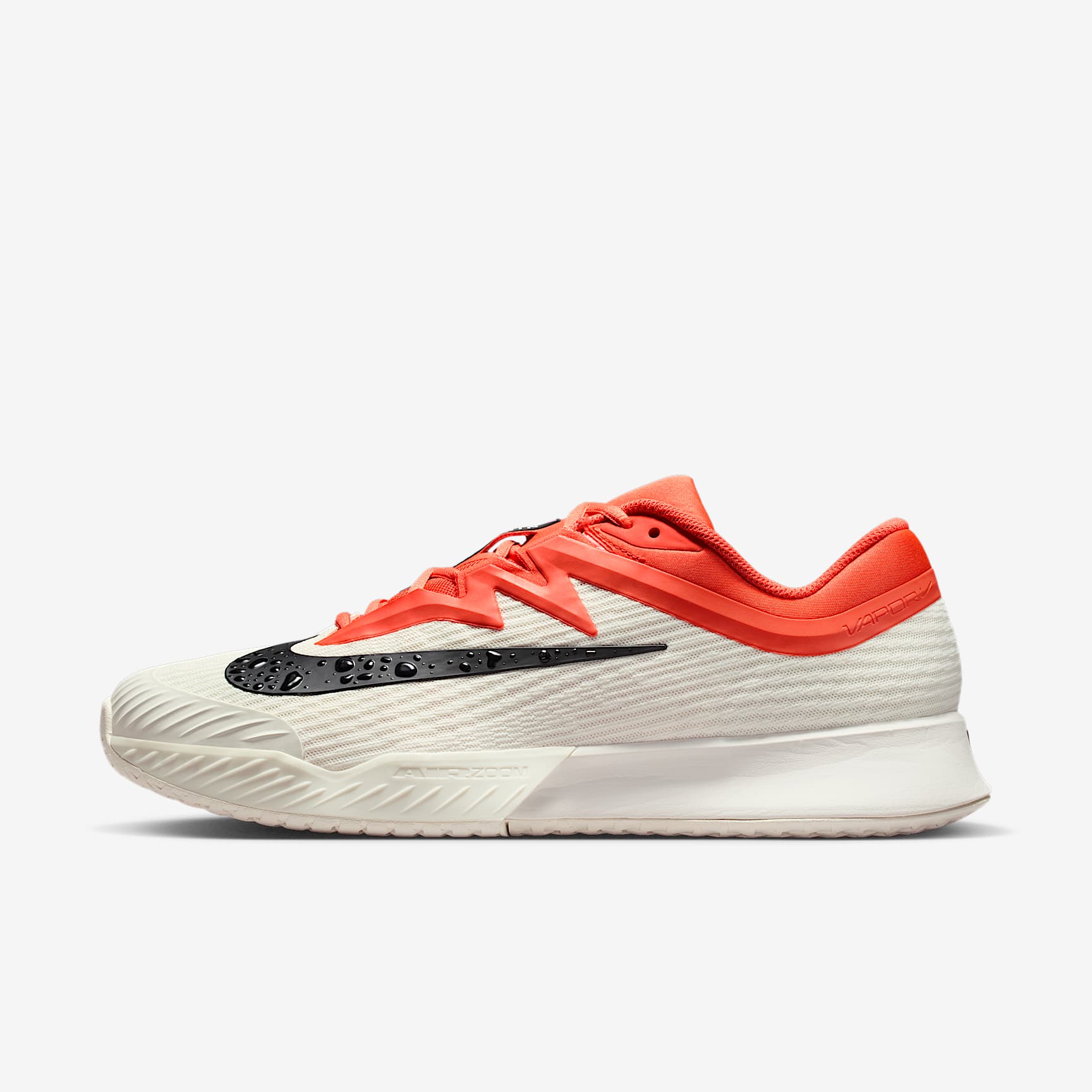 Nike Vapor Pro 3 Tennisschuh für Hartplätze (Herren) – Sail/Turf Orange/Blue Ribbon Heather/Schwarz