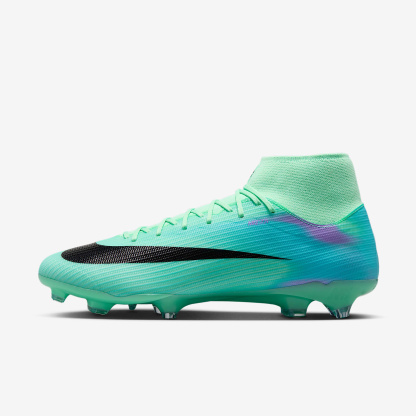 Nike Mercurial Superfly 11 Academy „Sam Kerr“ High-Top-Fußballschuh für verschiedene Böden – Green Glow/Fuchsia Dream/Lagoon Pulse/Schwarz