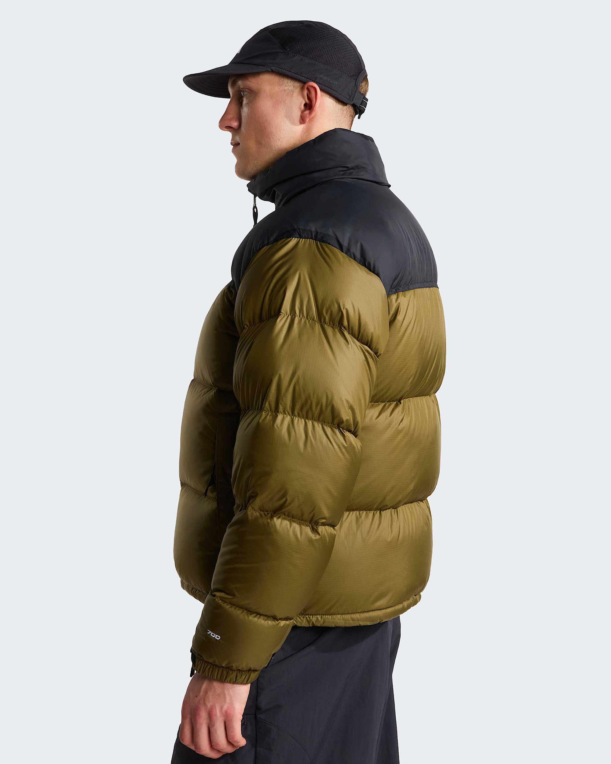 1996 Retro Nuptse Jacke für Herren – Caraway Seed-TNF Black