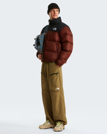 1996 Retro Nuptse Jacke für Herren – Ember Soil-TNF Black