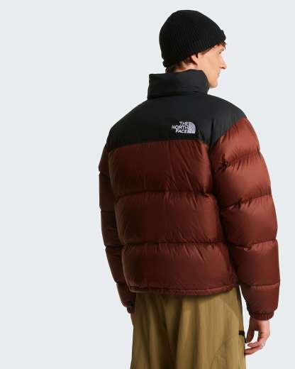1996 Retro Nuptse Jacke für Herren – Ember Soil-TNF Black
