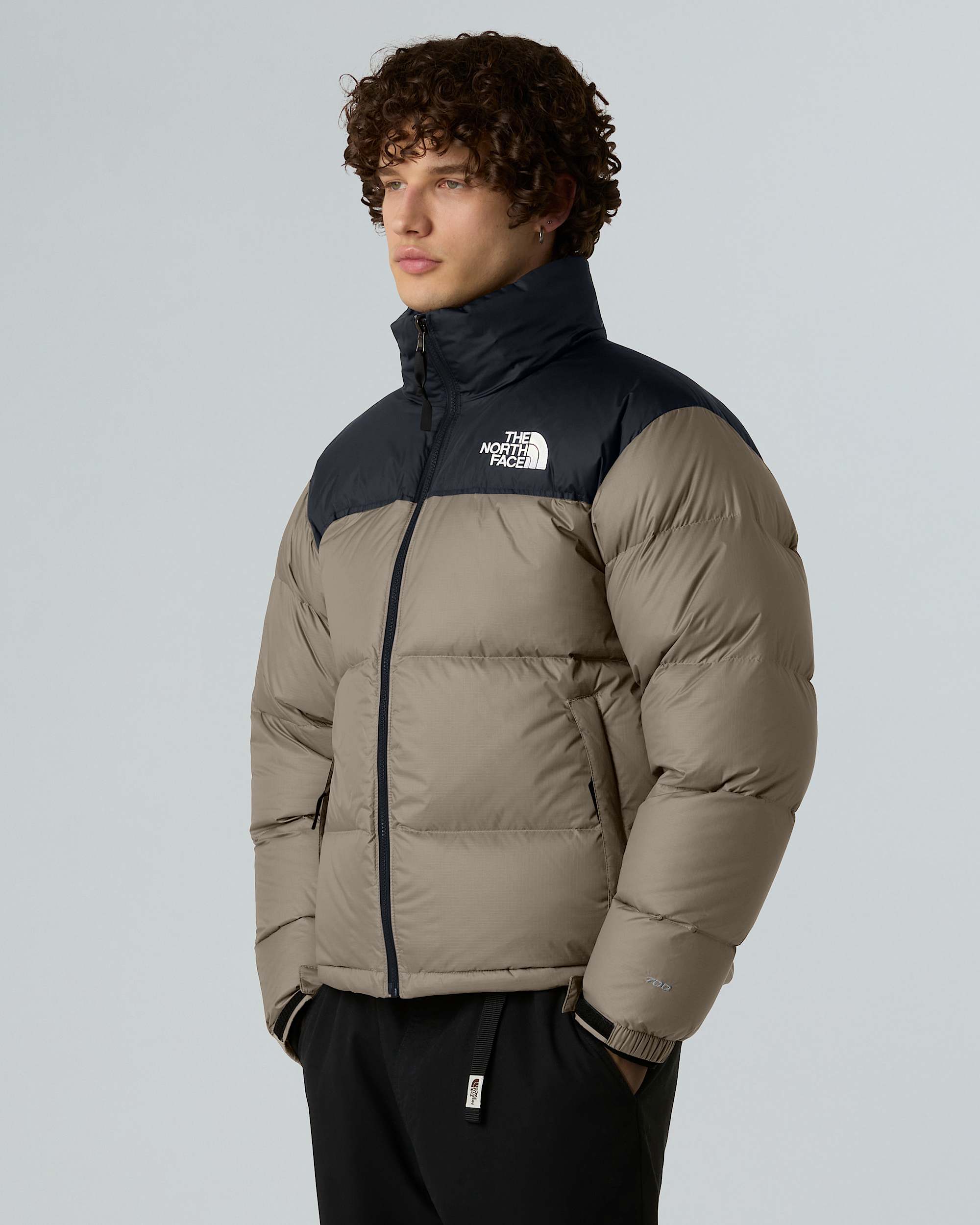 1996 Retro Nuptse Jacke für Herren – Mocha Brown-TNF Black