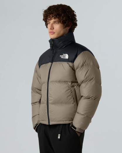 1996 Retro Nuptse Jacke für Herren – Mocha Brown-TNF Black