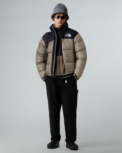1996 Retro Nuptse Jacke für Herren – Mocha Brown-TNF Black