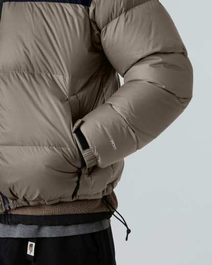 1996 Retro Nuptse Jacke für Herren – Mocha Brown-TNF Black