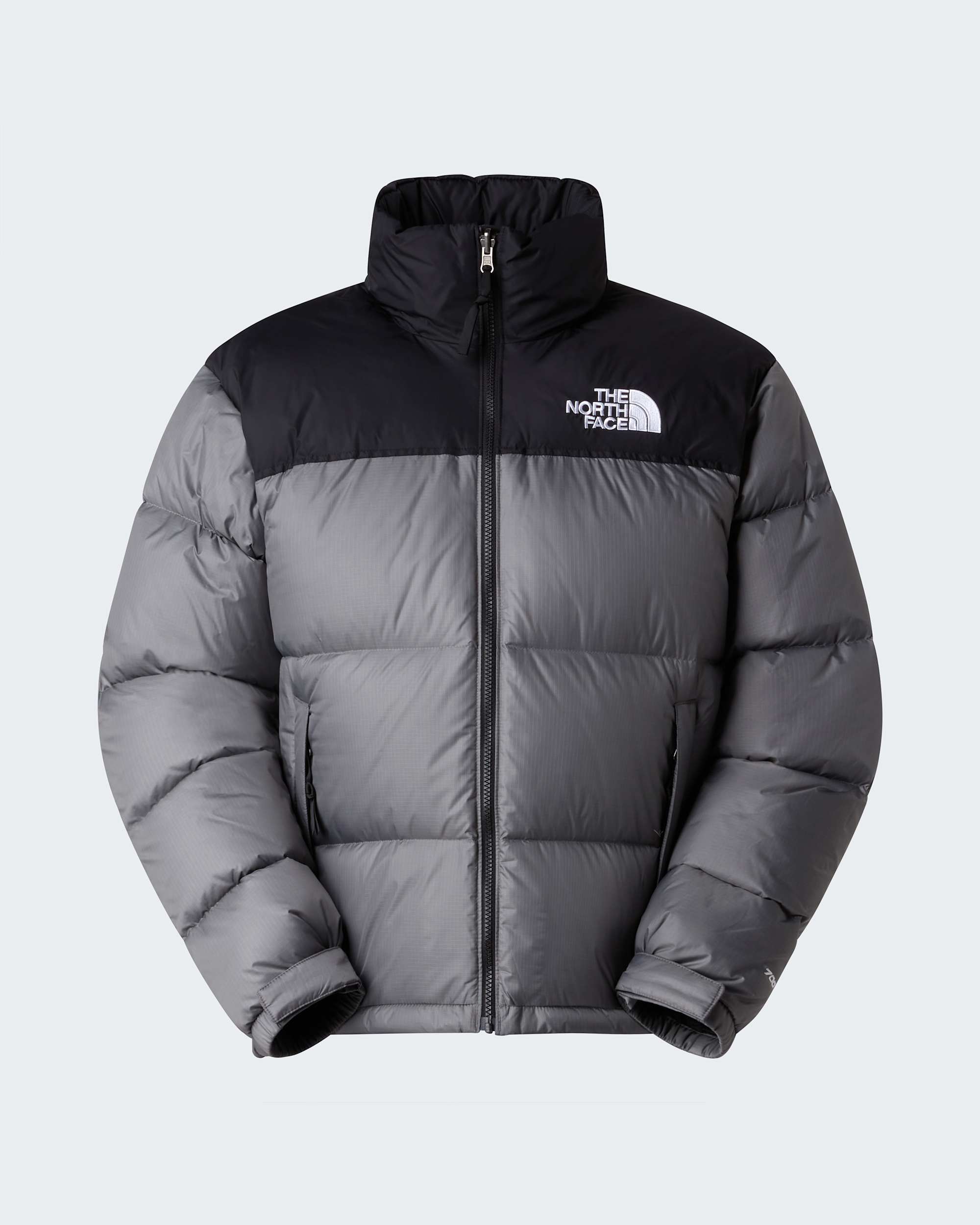 1996 Retro Nuptse Jacke für Herren – Smoked Pearl-TNF Black