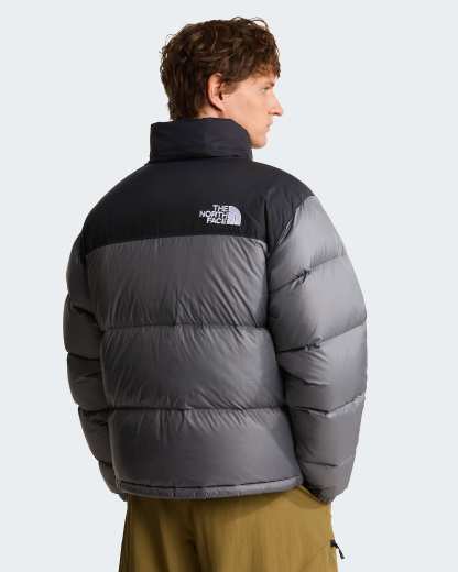 1996 Retro Nuptse Jacke für Herren – Smoked Pearl-TNF Black