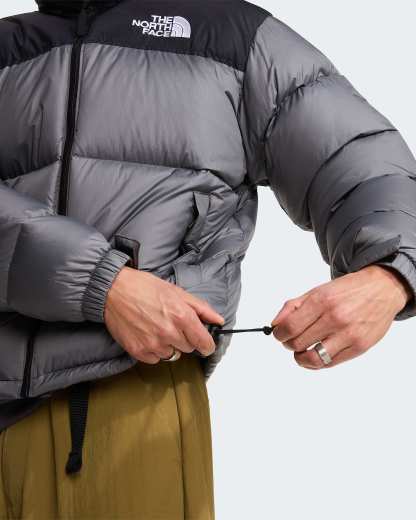 1996 Retro Nuptse Jacke für Herren – Smoked Pearl-TNF Black