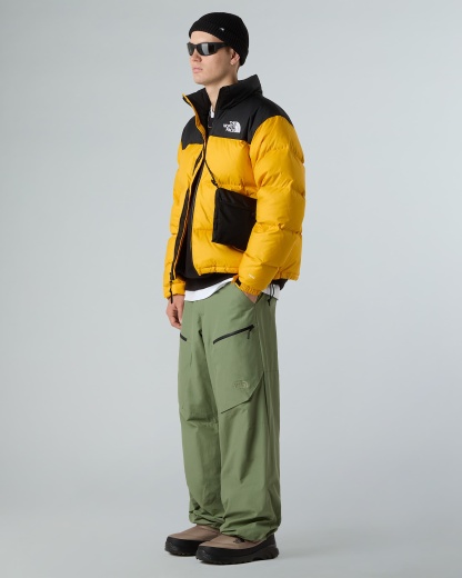1996 Retro Nuptse Jacke für Herren – Summit Gold-TNF Black-Recycled Down
