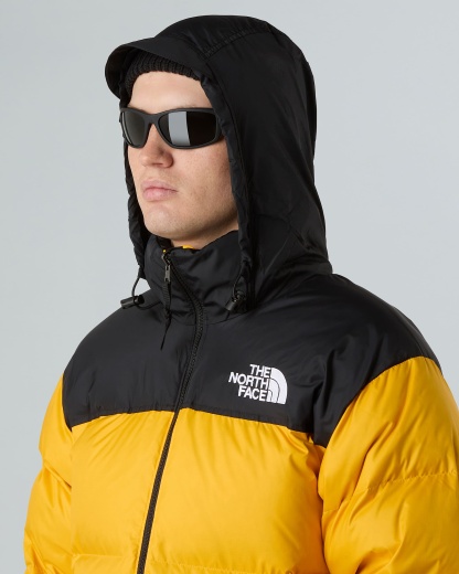 1996 Retro Nuptse Jacke für Herren – Summit Gold-TNF Black-Recycled Down