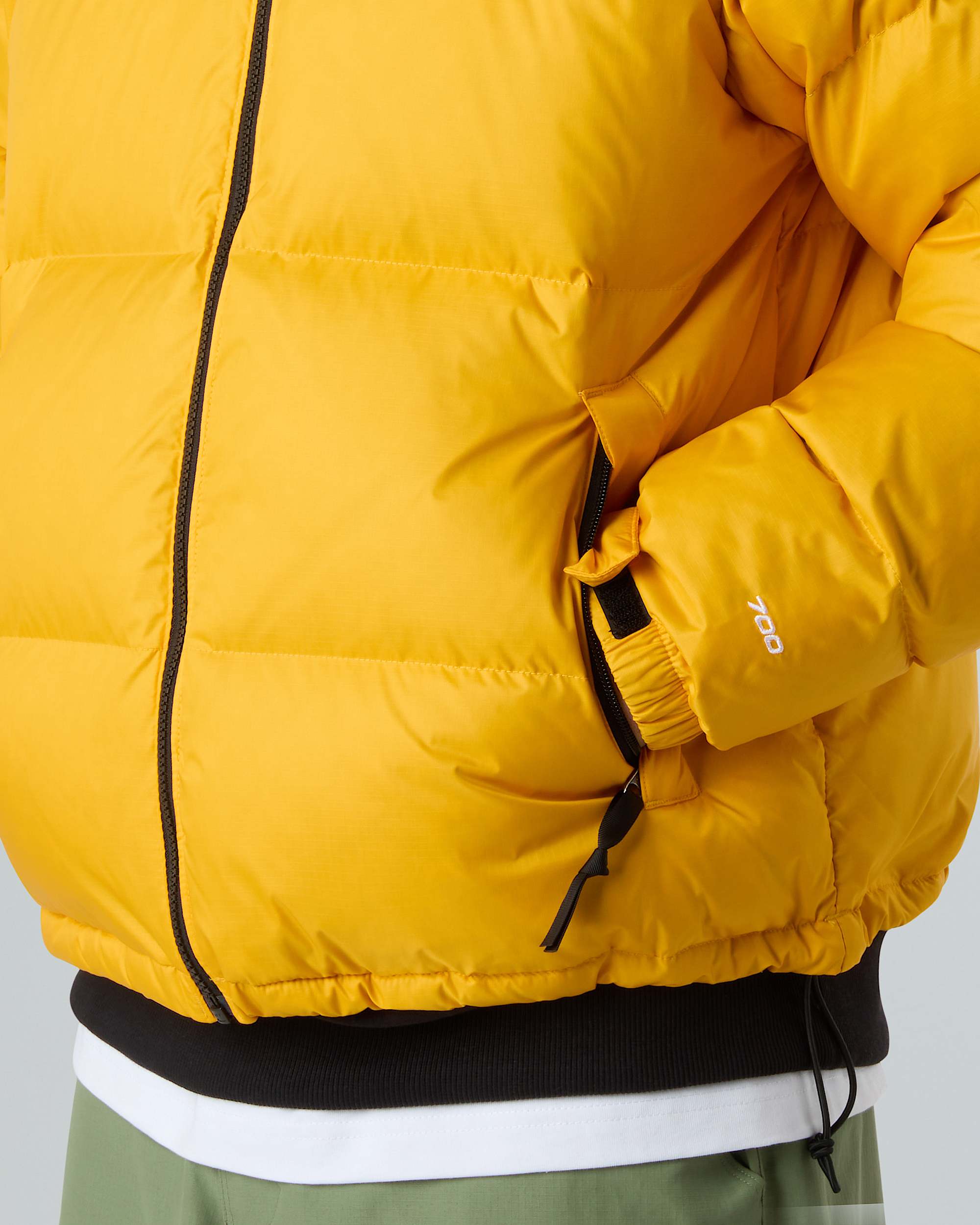 1996 Retro Nuptse Jacke für Herren – Summit Gold-TNF Black-Recycled Down