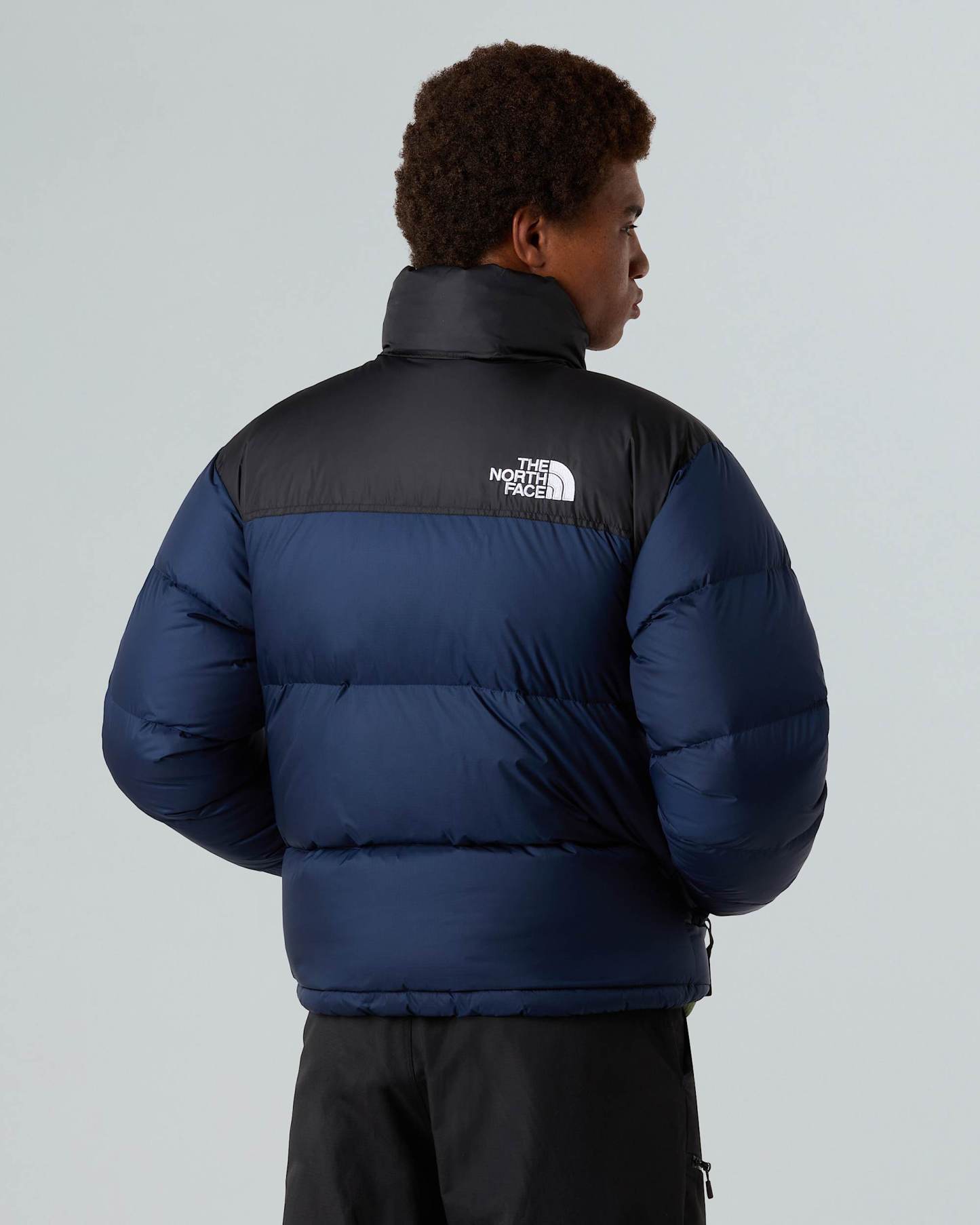 1996 Retro Nuptse Jacke für Herren – Summit Navy-TNF Black-Recycled Down