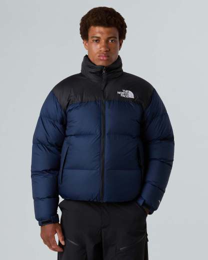 1996 Retro Nuptse Jacke für Herren – Summit Navy-TNF Black-Recycled Down