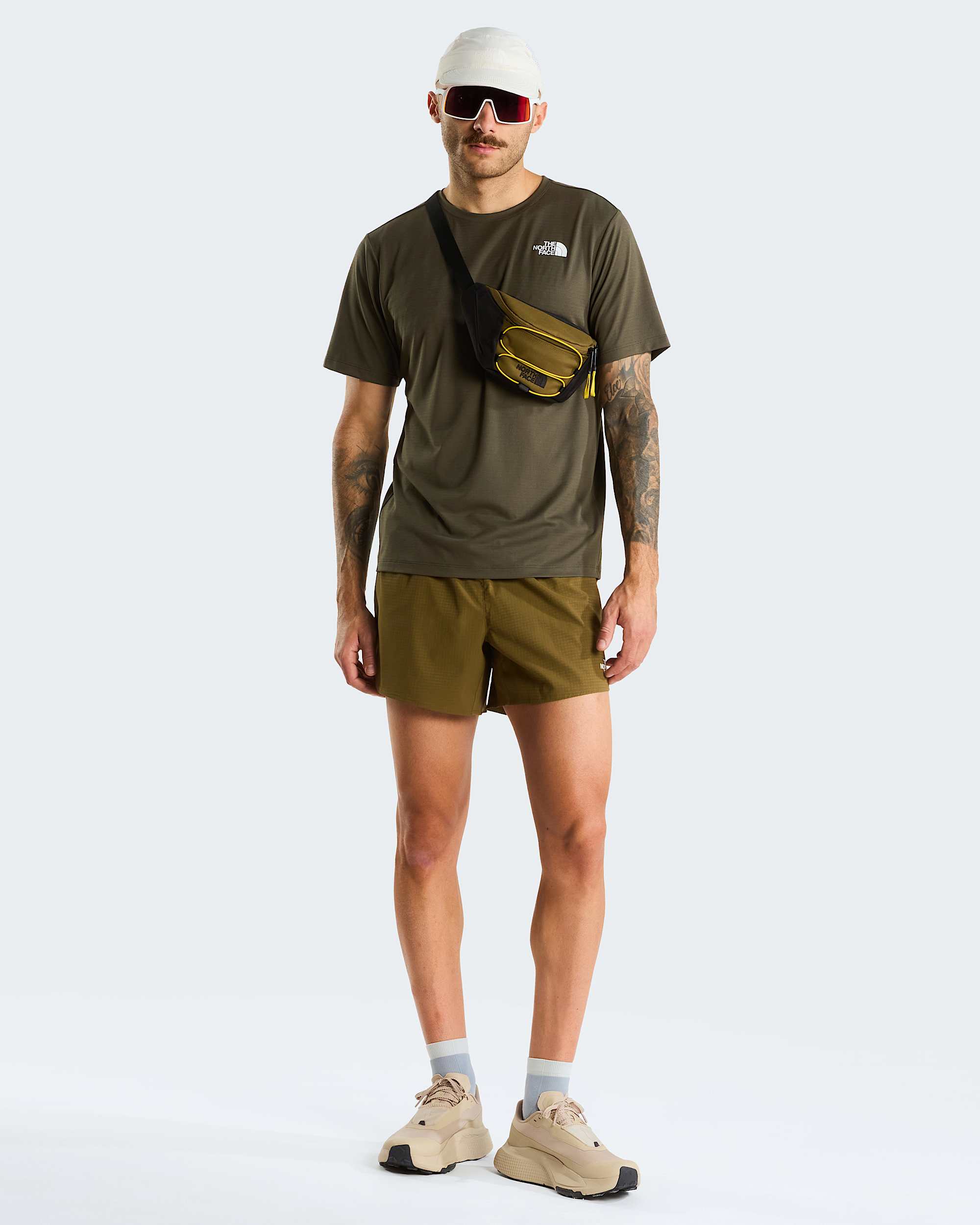 24/7 T-Shirt für Herren – New Taupe Green