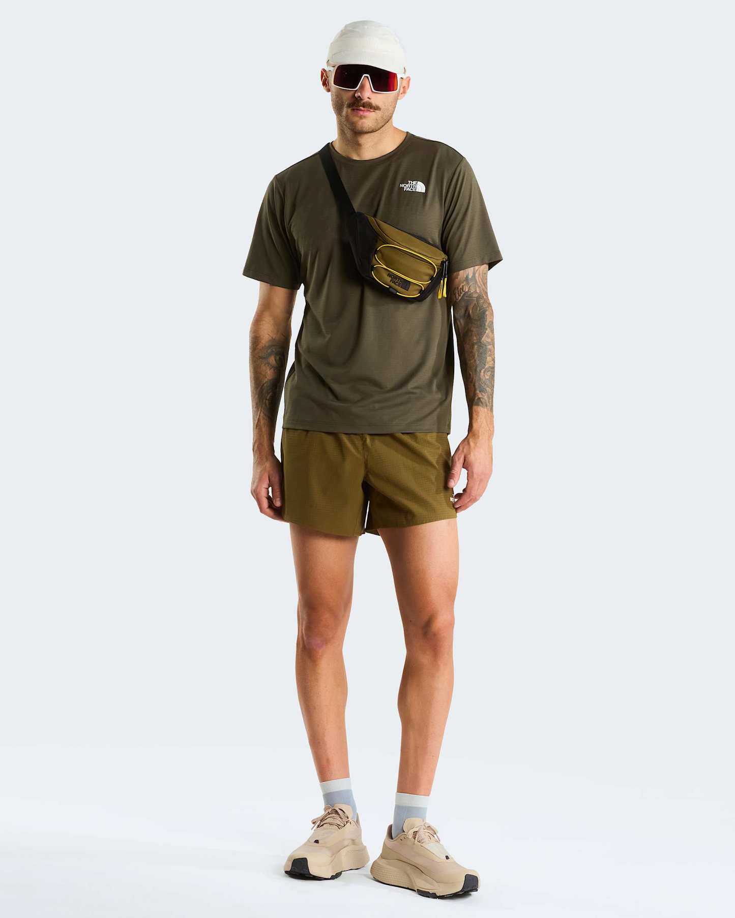 24/7 T-Shirt für Herren – New Taupe Green