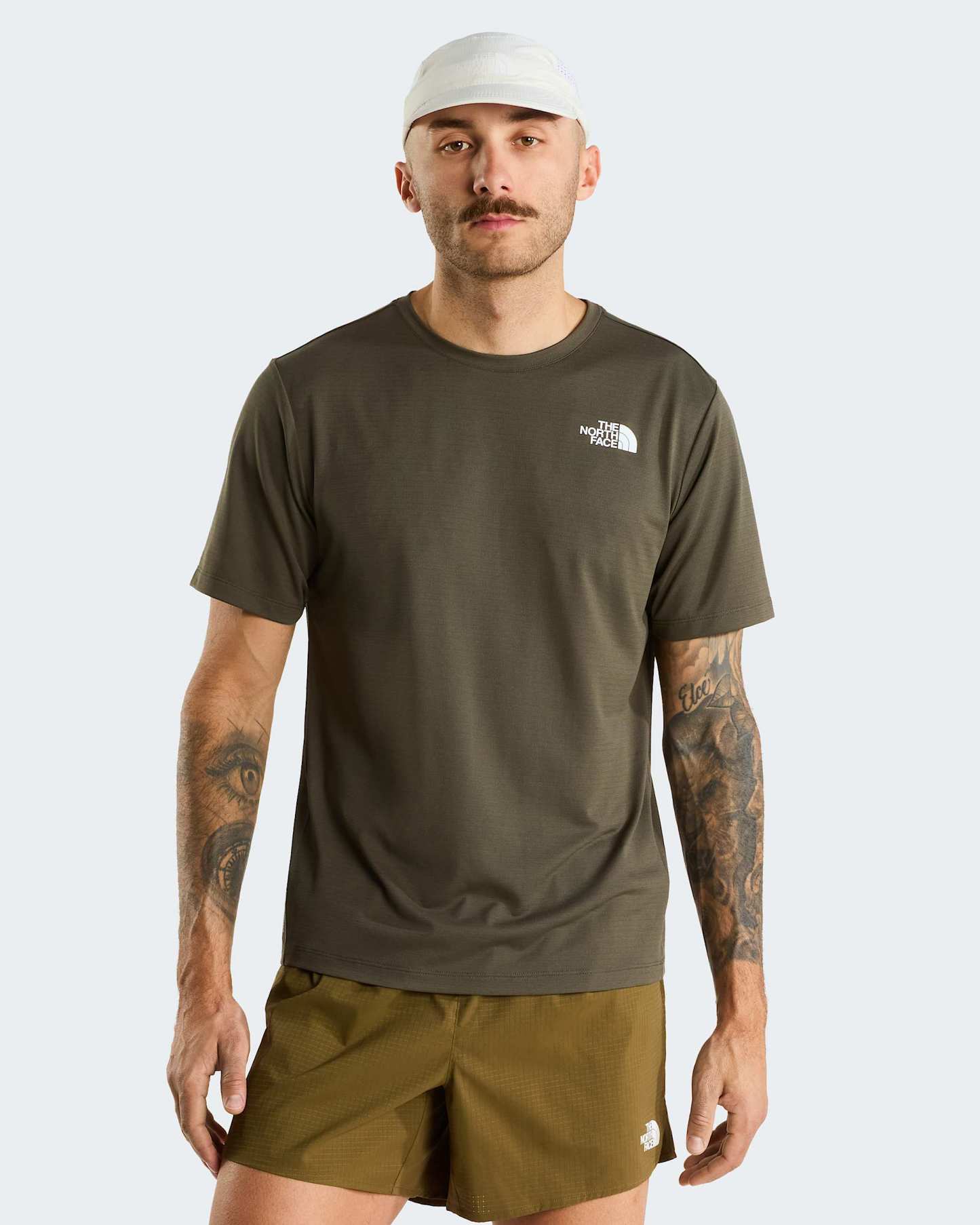 24/7 T-Shirt für Herren – New Taupe Green