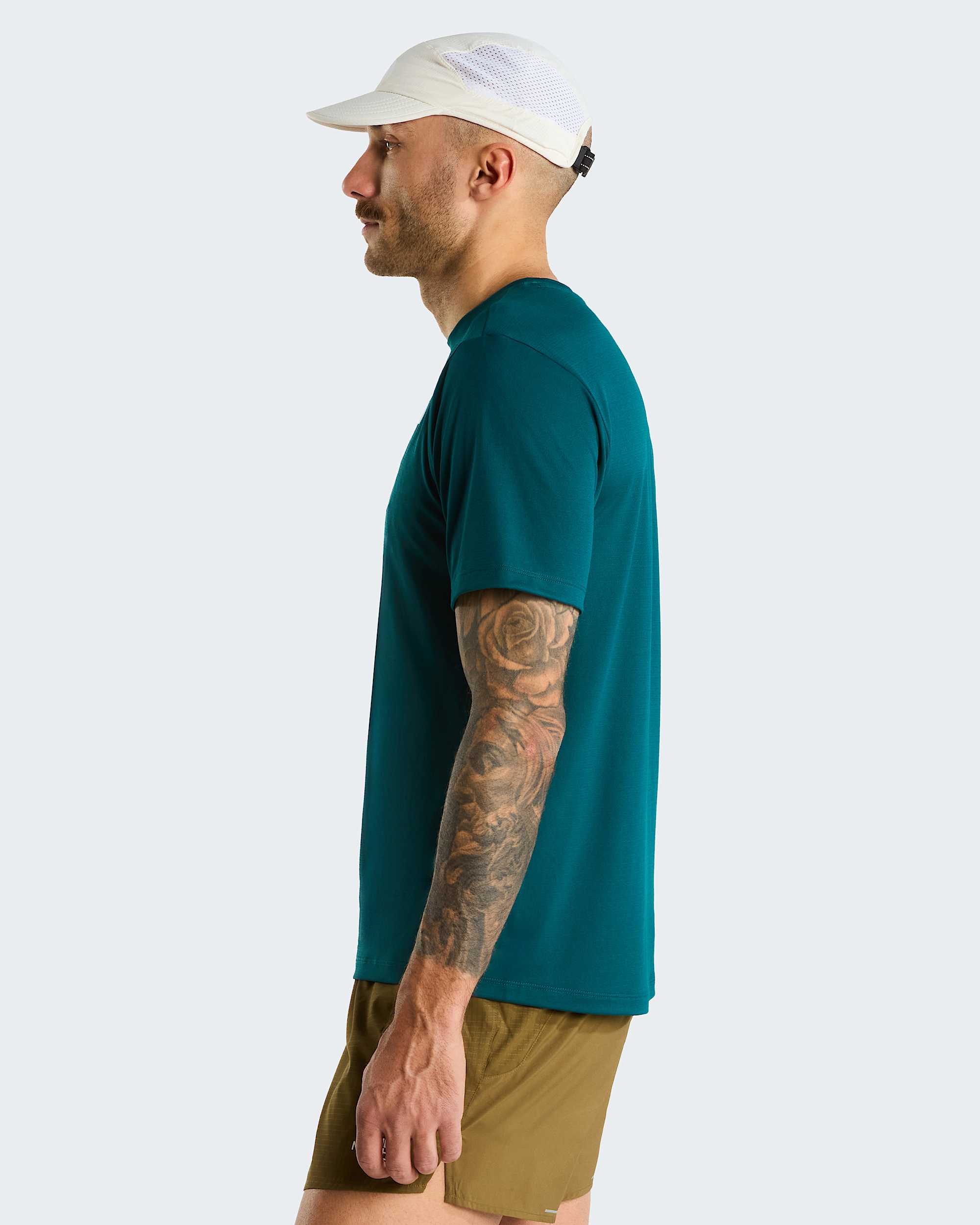 24/7 T-Shirt für Herren – Pacific Teal