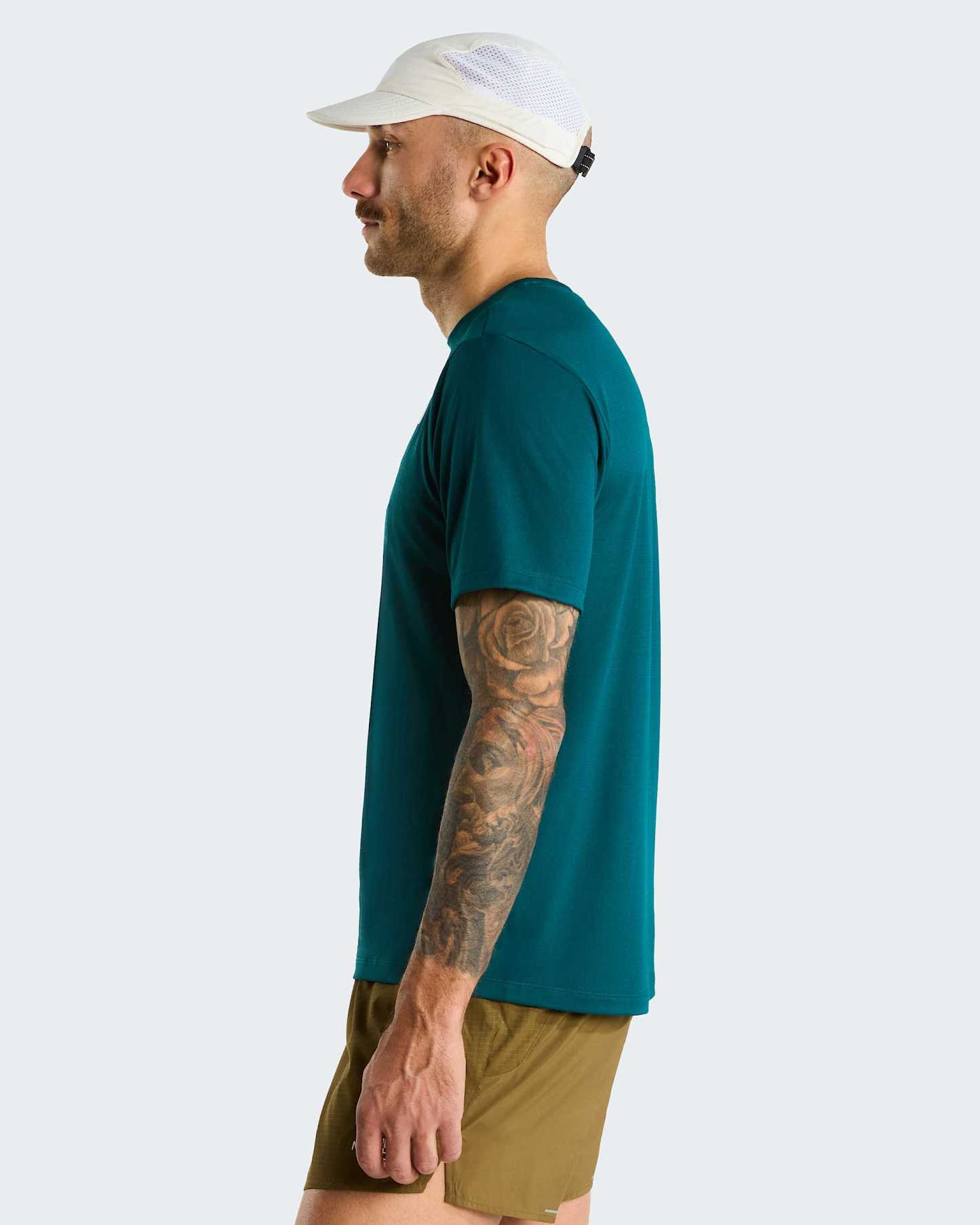 24/7 T-Shirt für Herren – Pacific Teal