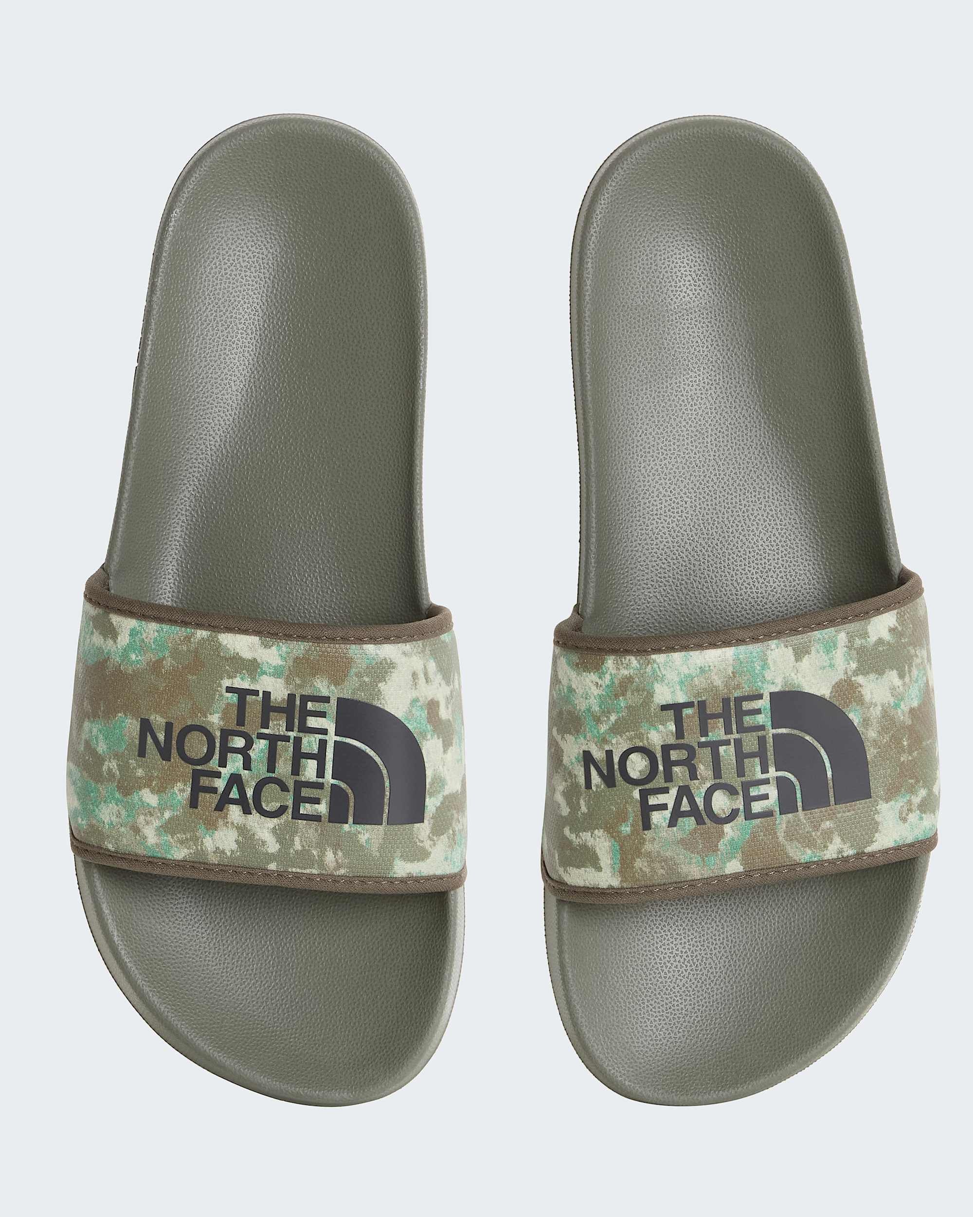 Base Camp Slides III Schlappen für Herren – Military Olive Stippled Camo Print-TNF Black