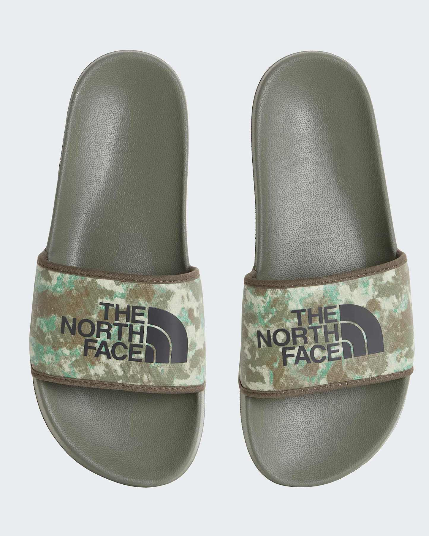 Base Camp Slides III Schlappen für Herren – Military Olive Stippled Camo Print-TNF Black