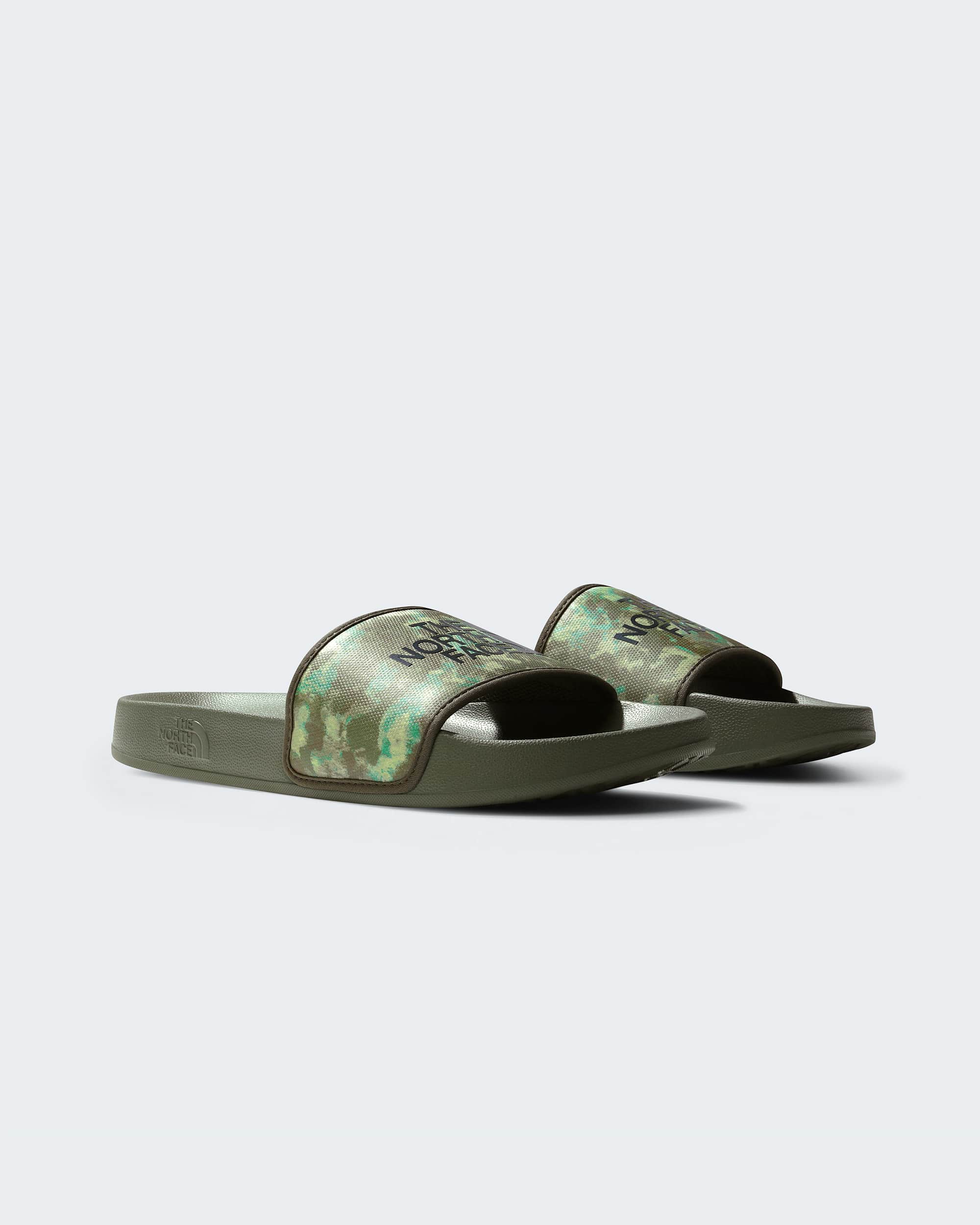 Base Camp Slides III Schlappen für Herren – Military Olive Stippled Camo Print-TNF Black