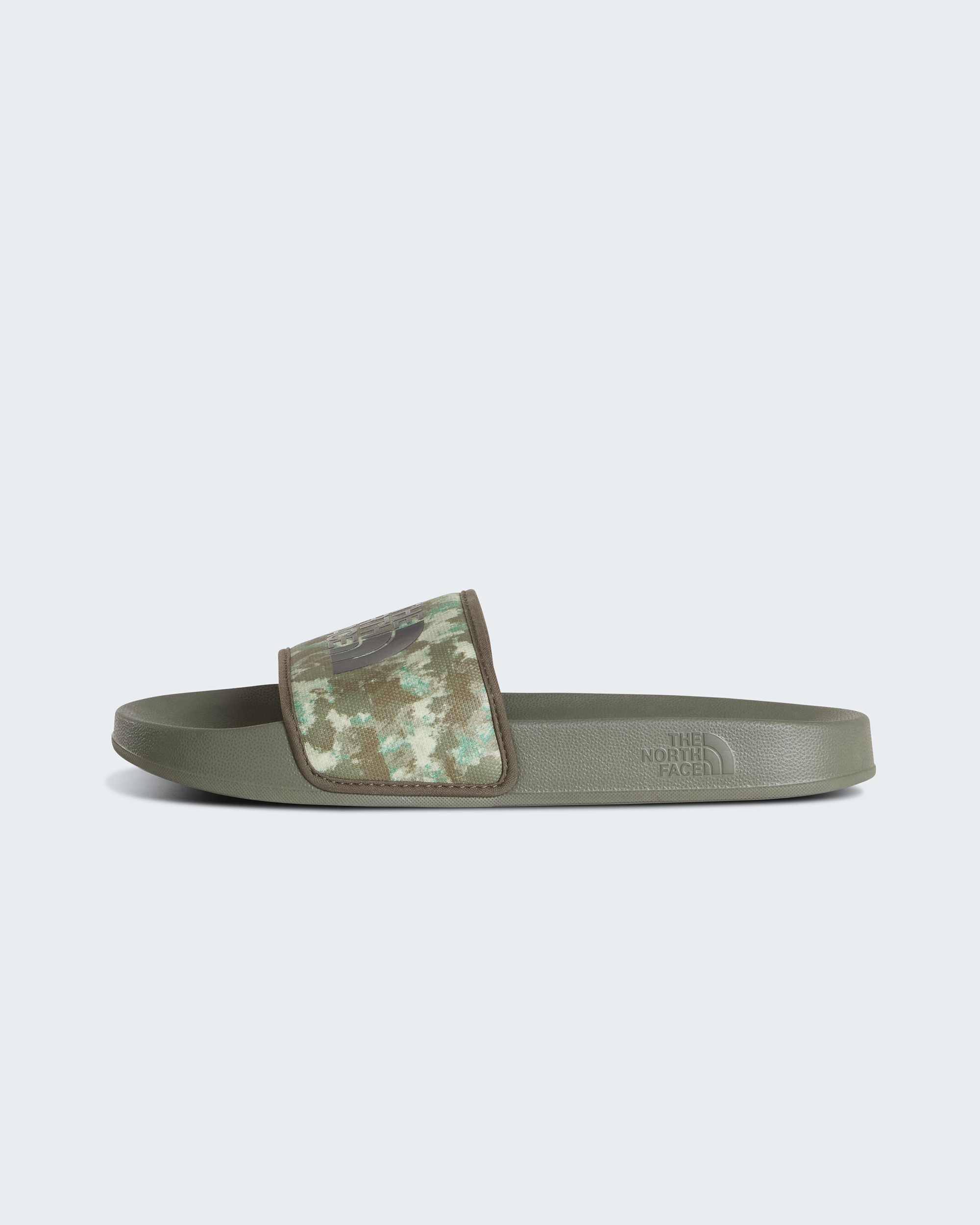Base Camp Slides III Schlappen für Herren – Military Olive Stippled Camo Print-TNF Black