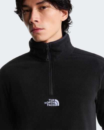 Glacier Fleece mit 1/4-langem RV für Herren – TNF Black