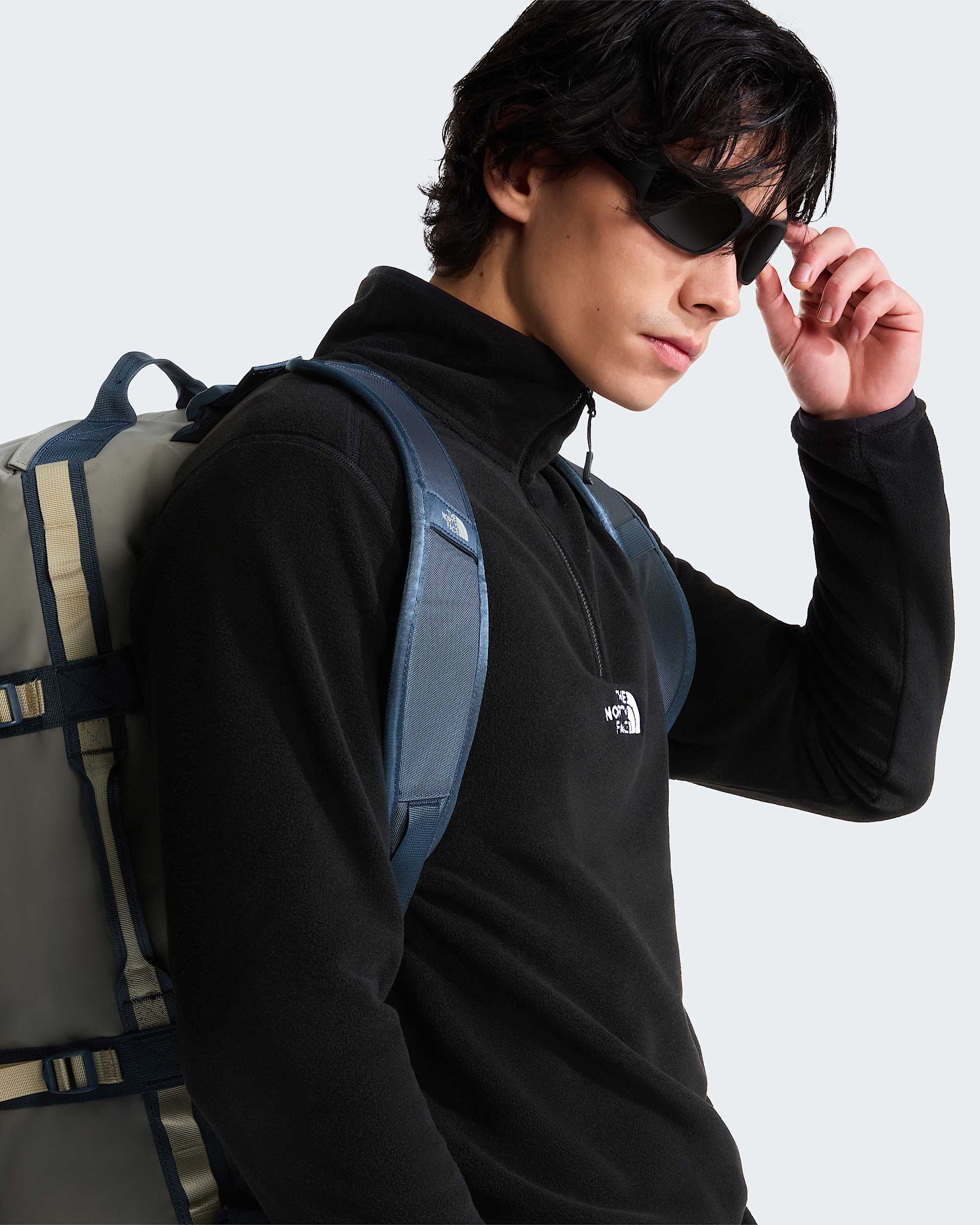 Glacier Fleece mit 1/4-langem RV für Herren – TNF Black