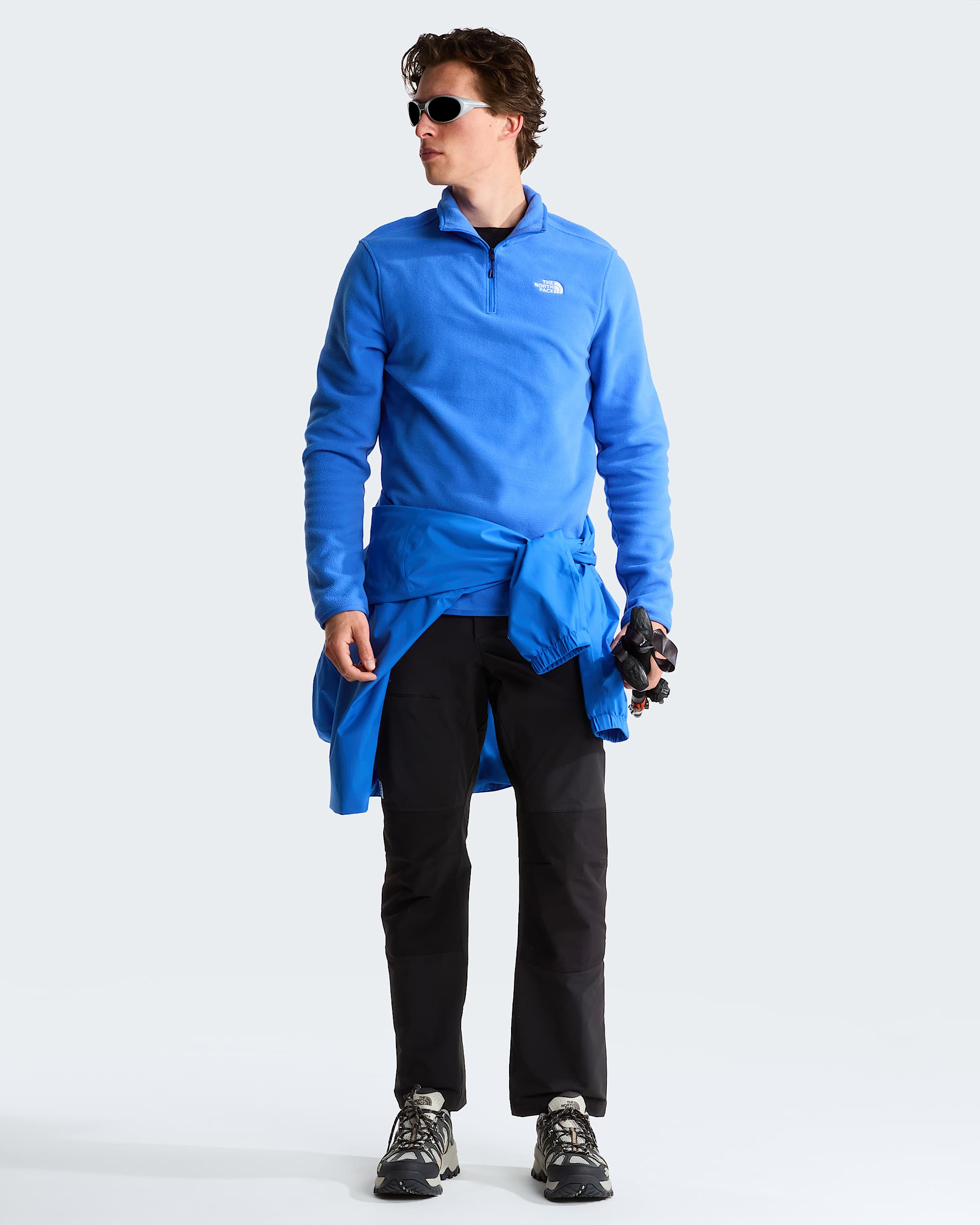 Glacier Fleece mit 1/4-langem RV für Herren – Active Blue