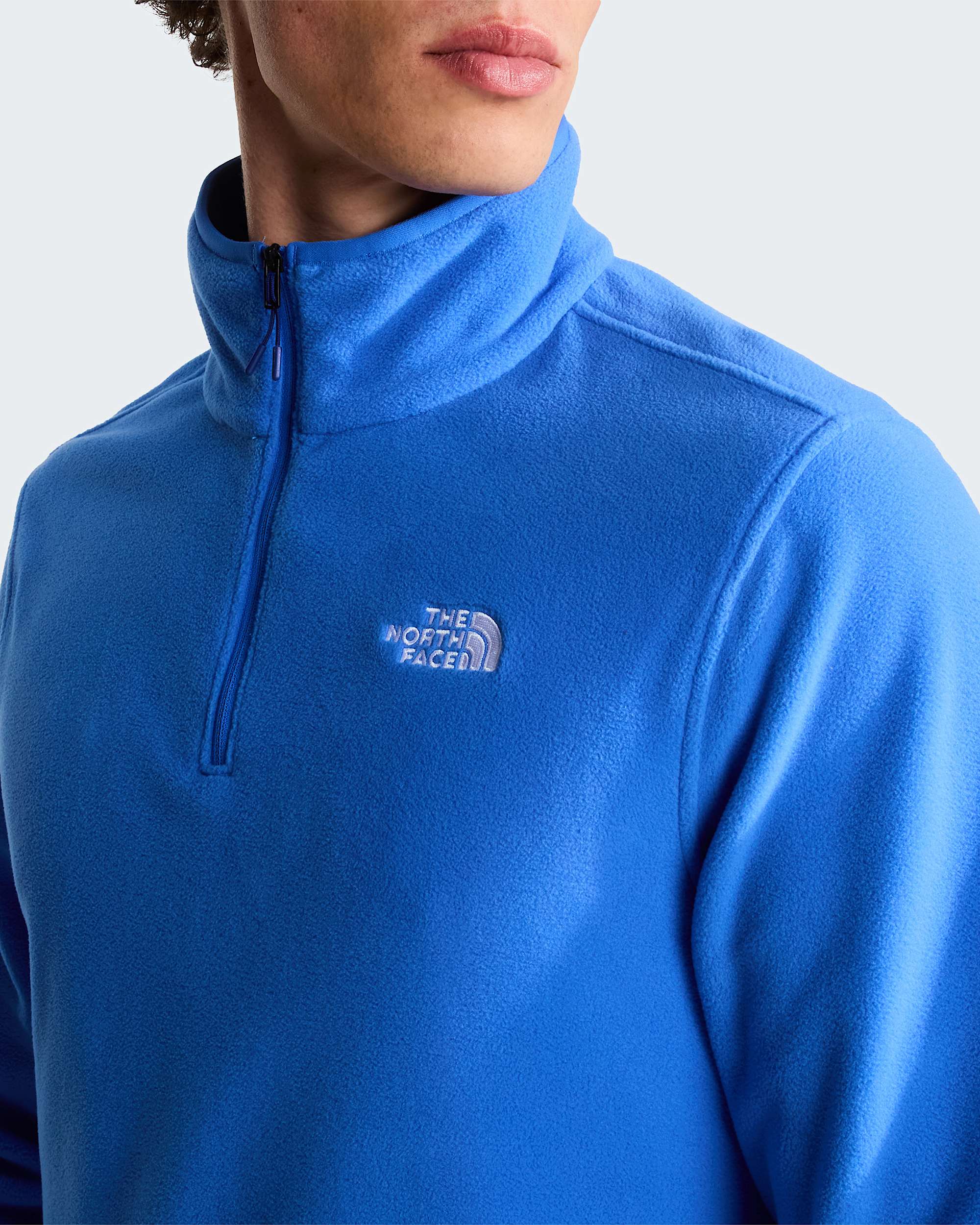 Glacier Fleece mit 1/4-langem RV für Herren – Active Blue