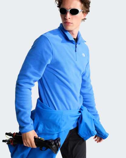 Glacier Fleece mit 1/4-langem RV für Herren – Active Blue