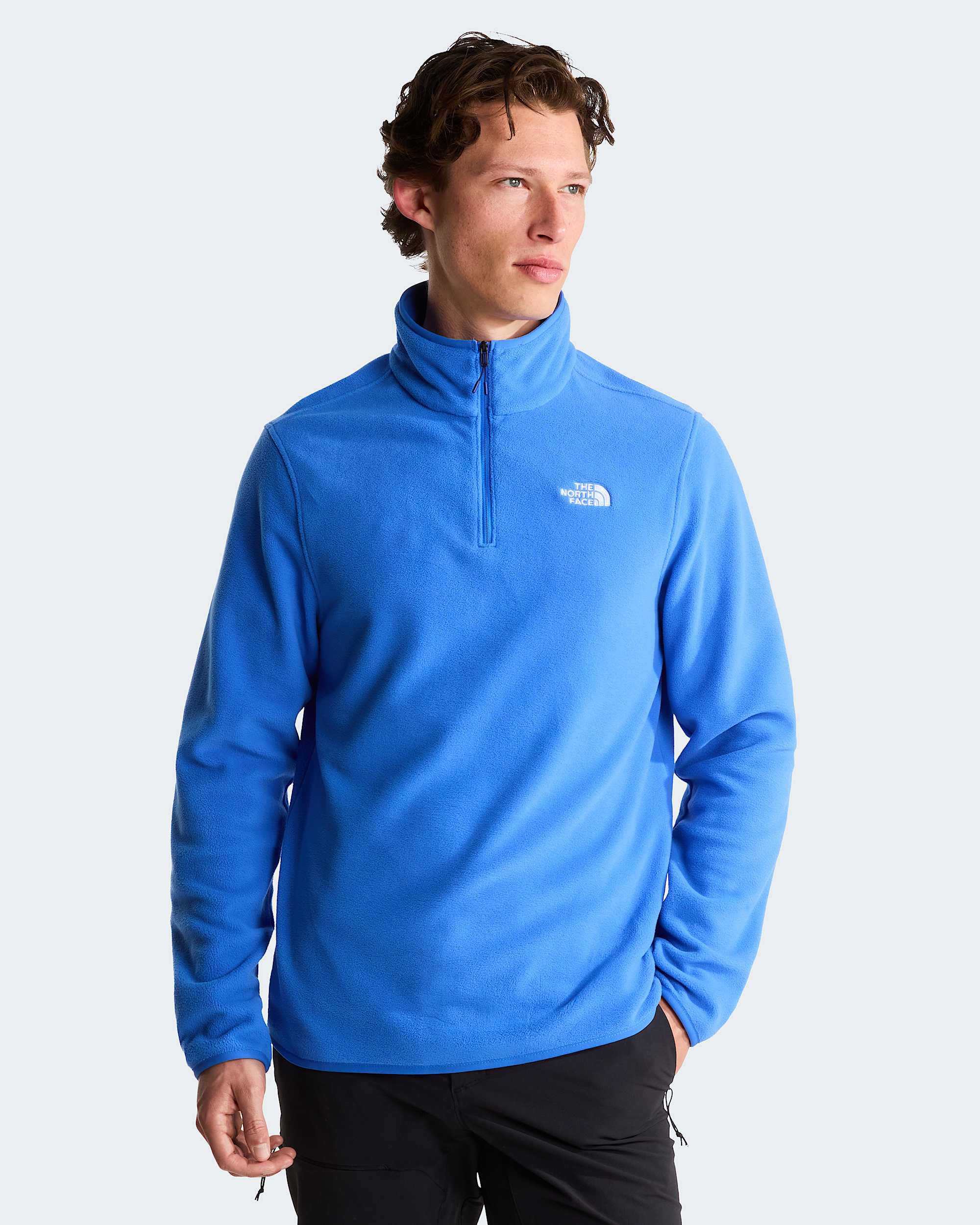 Glacier Fleece mit 1/4-langem RV für Herren – Active Blue
