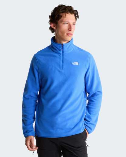 Glacier Fleece mit 1/4-langem RV für Herren – Active Blue