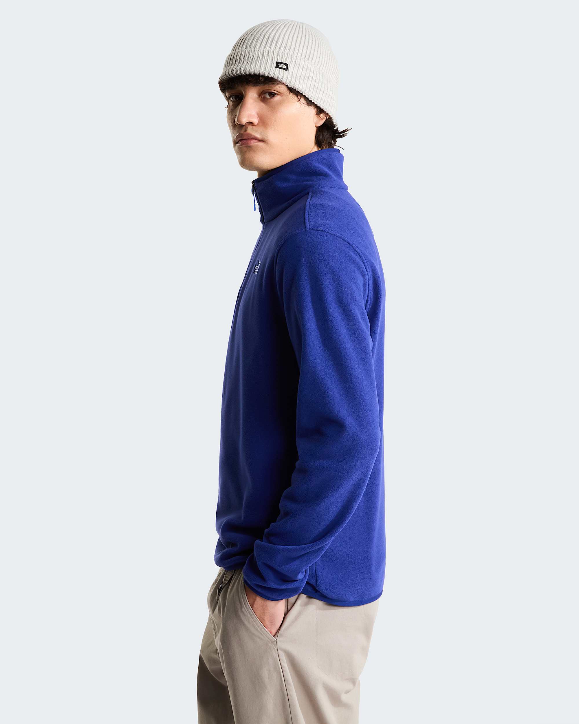 Glacier Fleece mit 1/4-langem RV für Herren – Bold Blue