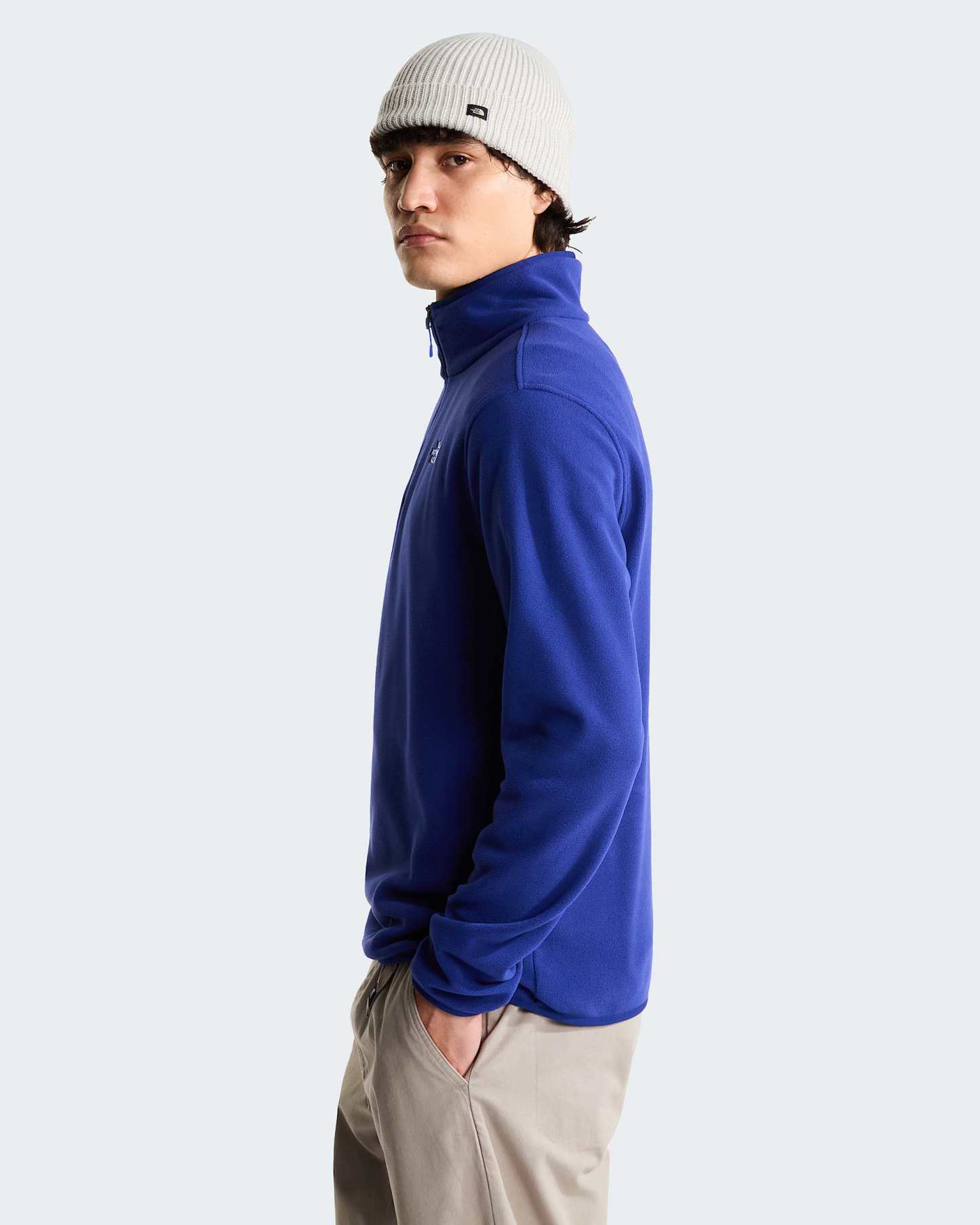 Glacier Fleece mit 1/4-langem RV für Herren – Bold Blue